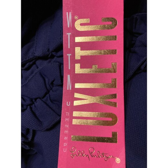 Lilly Pulitzer Short Sleeve Polo Top Navy Size XXS New With Tag - Picture 3 of 3